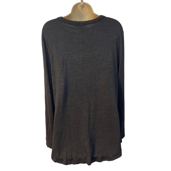 Banana Republic Women’s Crewneck Long Sleeve Knit Top Color Black Size L - Picture 2 of 8